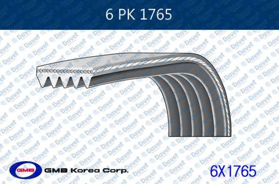 GMB 6 PK 1765 Kanalli Kayis Transporter T4 2,5tdi Ford Ka 97>